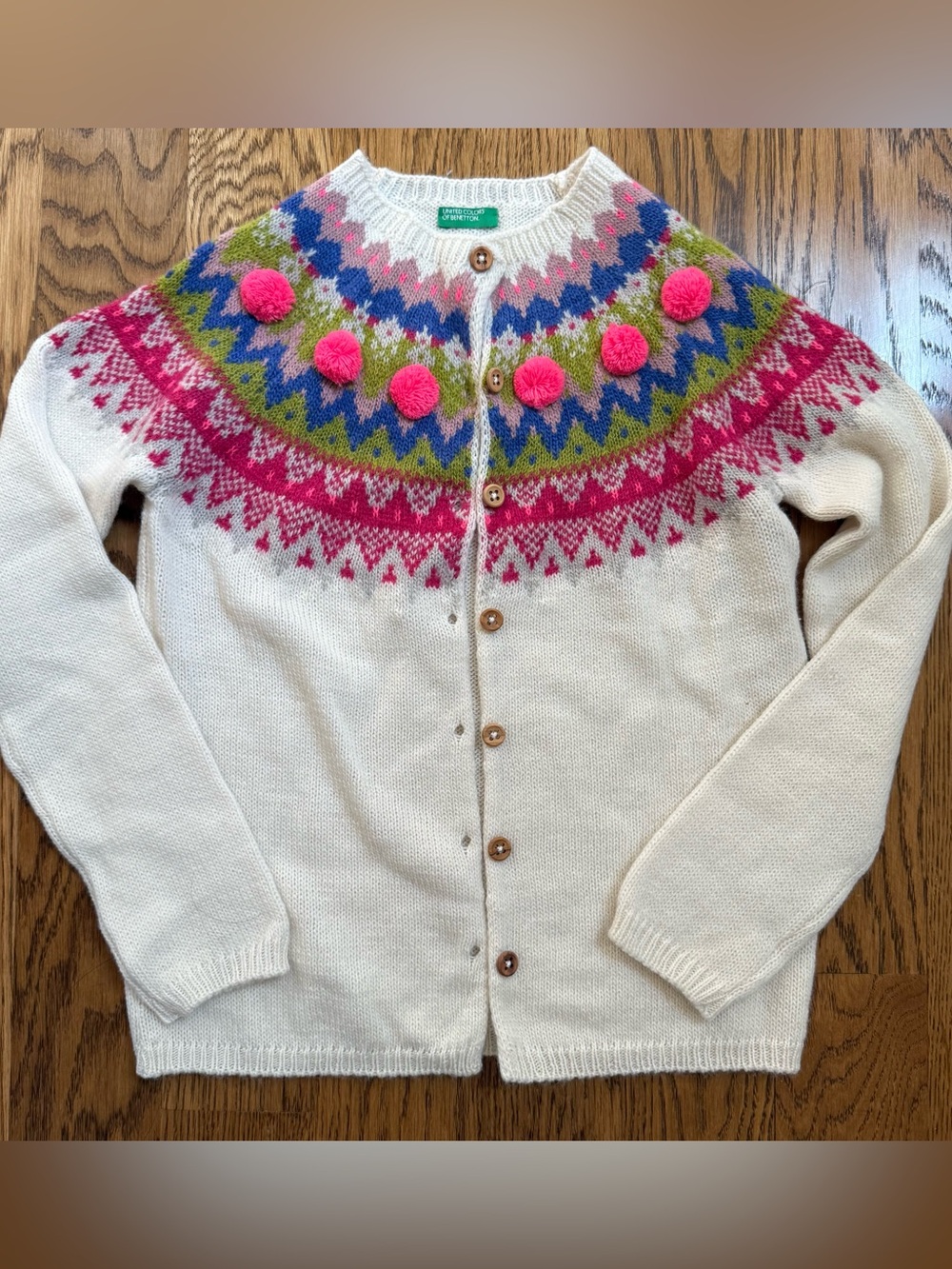 Girls Large United Colors of Benetton sweater cardigan